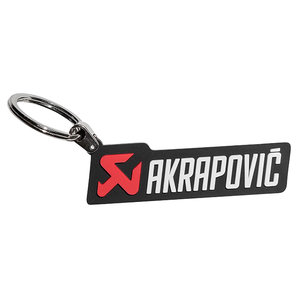 Akrapovic Schlüsselanhänger Schwarz mit Schriftzug und Logo