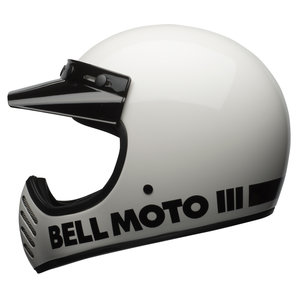 Bell Moto-3 Classic White Crosshelm Weiss unter Helme & Visiere > Integralhelme