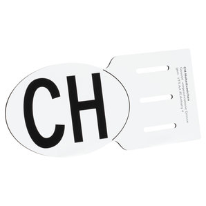 CH-Schild für Kennzeichenhalter 17-5 x 11-5 cm ohne Angabe