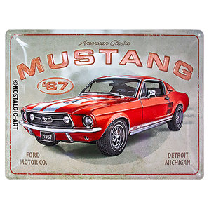 Retro Blechschild Ford Mustang Masse: 40x30cm Nostalgic Art