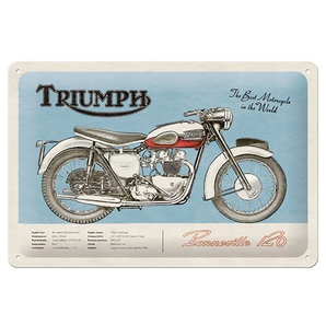 Triumph Blechschild Bonneville Masse: 30 x 20 cm