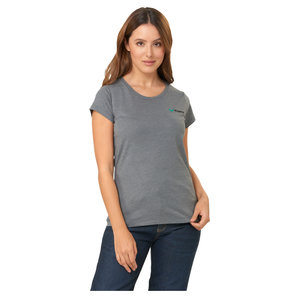 Vanucci Logo-Tee Damen T-Shirt Grau
