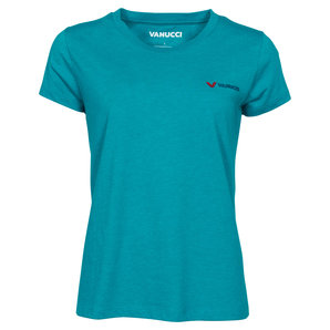Vanucci Logo-Tee Damen T-Shirt Tuerkis unter Freizeitbekleidung > T-Shirts & Poloshirt